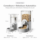 Comedouro e Bebedouro Automático Suspenso