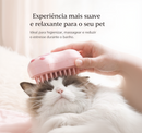 Escova Pet 3 em 1 com Vaporizador