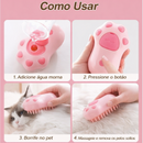Escova Pet 3 em 1 com Vaporizador