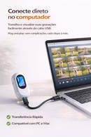 Câmera Pet HD Portátil com Gravação