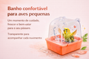 Banheira Transparente para Pássaros