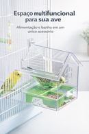 Comedouro e Bebedouro Suspenso para Pássaros