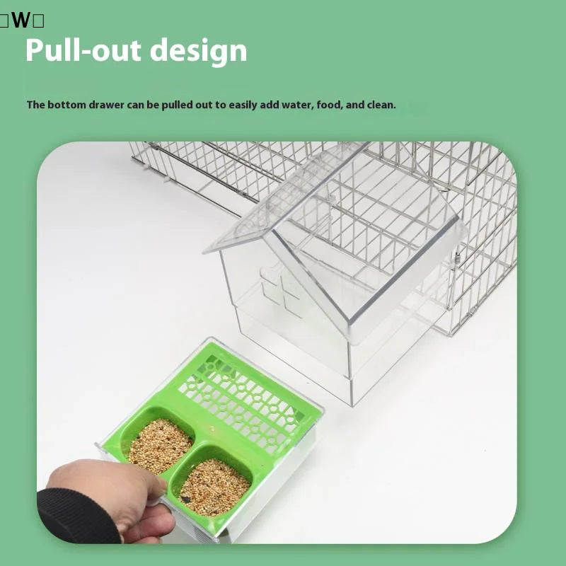 Comedouro e Bebedouro Suspenso para Pássaros