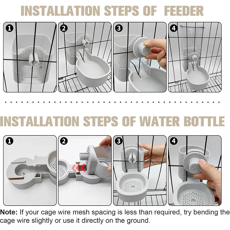 Comedouro e Bebedouro Automático Suspenso