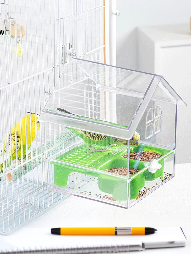 Comedouro e Bebedouro Suspenso para Pássaros